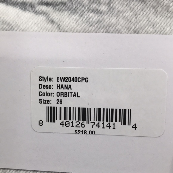 Edwin Women's Hana Button Fly Cropped Jeans In Orbital Size 26 New - Picture 3 of 13